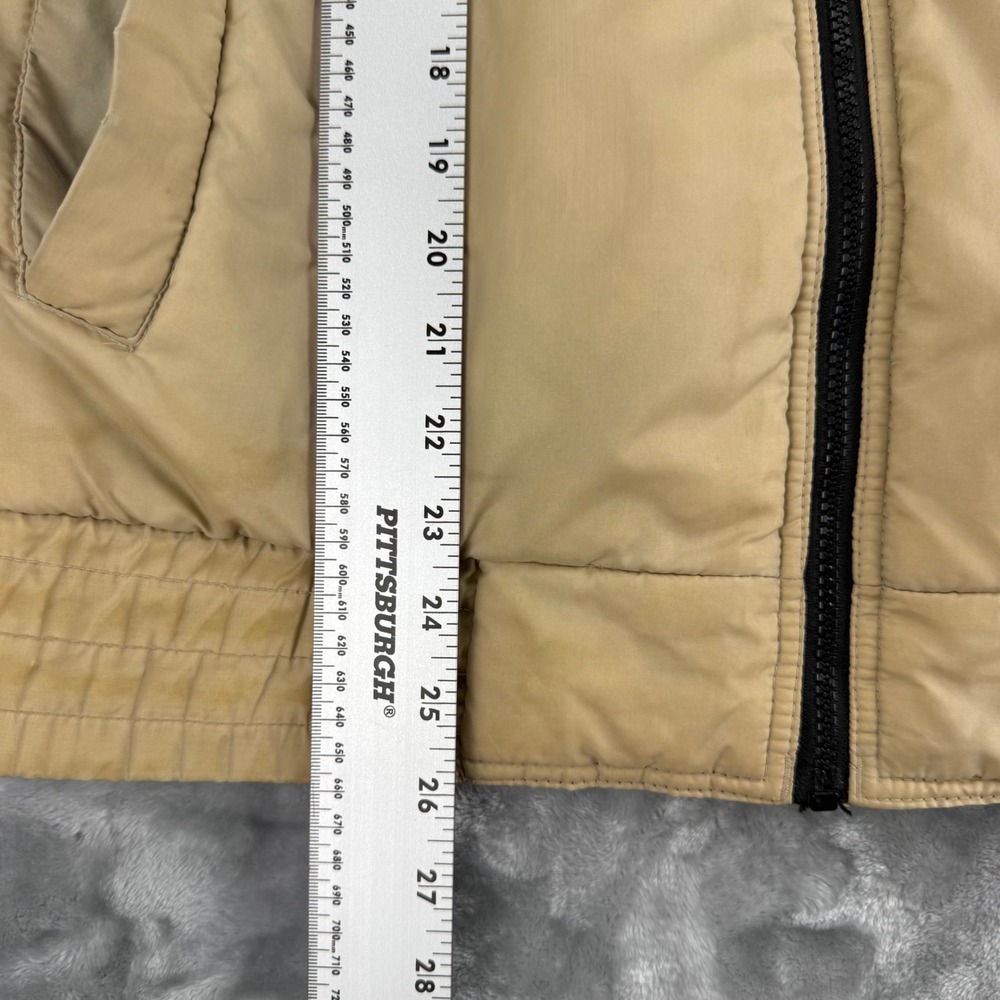 Vintage Shipton Sportswear Puffer Vest Mens Large Colorblock Black Tan Red Zip - Picture 6 of 16